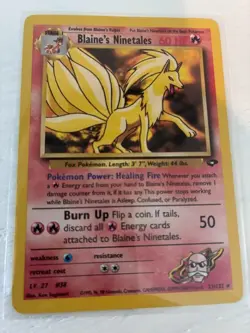 Blaine's Ninetales Gym Challenge #021/132, Rare LP - Image 1