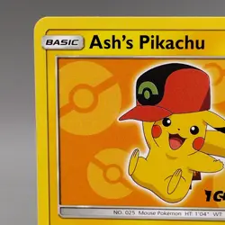 Ash's Pikachu SM110 Black Star Promo Pokemon TCG 2017 I Choose You! Movie LP - Image 2