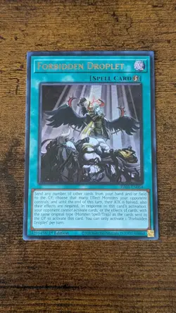 Yugioh Forbidden Droplet RA01-EN064 Ultra Rare NM - Image 1
