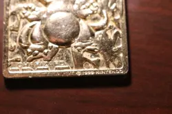 1999 Pokemon Gold Plated Charizard Trading Card Burger King - Image 2
