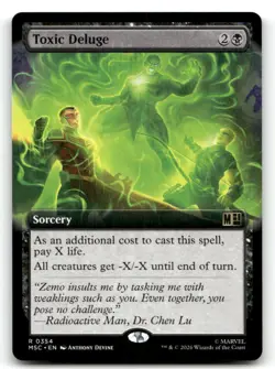 Toxic Deluge (Borderless) 354 Commander: Marvel Super Heroes NM/M MTG - Image 1