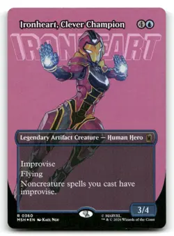 Ironheart, Clever Champion (Borderless) 360 Marvel Super Heroes Foil NM/M MTG - Image 1