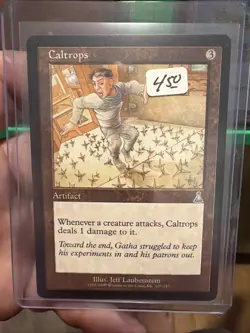 MTG Caltrops Card Urza's Destiny 129/143 Regular Uncommon - Image 1