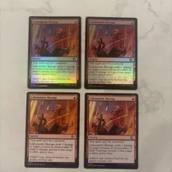Magic the Gathering MTG Lithomantic Barrage Play Set Of 4 - Image 1