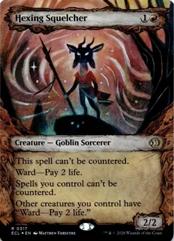 MTG Hexing Squelcher (Showcase) FOIL NM R 317 Lorwyn Eclipsed - Image 1