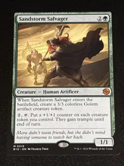 MTG Outlaws of Thunder Junction: The Big Score Sandstorm Salvager 0019 Mythic - Image 1