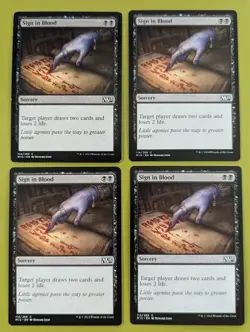 Sign in Blood x4 M15 Magic 2015 4x Playset Magic the Gathering MTG - Image 1