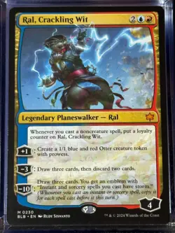 Ral, Crackling Wit BLB 230 Bloomburrow Magic MTG Card Mythic Rare Near Mint NM - Image 1
