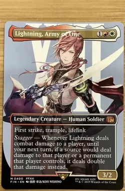 Lightning, Army of One (0400) (Borderless) Final Fantasy Regular - Image 1