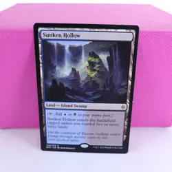 MTG Magic The Gathering Sunken Hollow Battle For Zendikar Regular MP - Image 1