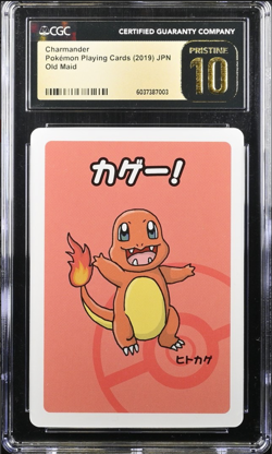 CGC 10 Pristine Charmander Old Maid 2019 Japanese Pokemon Card - Image 1