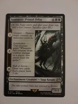 Summon: Primal Odin NM FINAL FANTASY Magic the Gathering MTG - Image 1