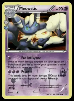 Meowstic RC15/RC32 Uncommon Generations Pokemon Holo LP - Image 1