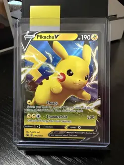 Pokemon TCG Pikachu V Holo Promo SWSH061 SWSH: Sword & Shield Promo Cards 190 HP - Image 1