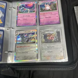 Pikachu Pokemon Card Binder With Cards - Image 4