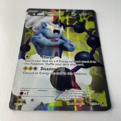 Thundurus 97/98 Rare Ultra Emerging Powers Pokemon TCG Card Damaged - Image 2