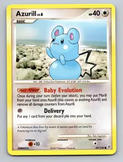 Azurill Diamond and Pearl Common 69/130 Pokemon - Image 1