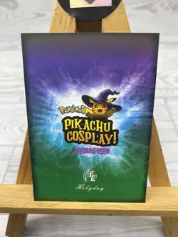 Pikachu as Cosplay The Mummy's Curse Cracked Ice Holo Non-Pokemon Fan Art Card - Image 5