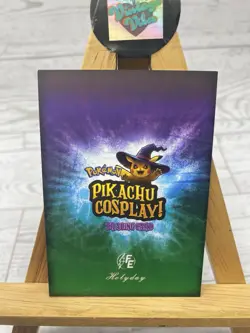Pikachu as Luigi Cosplay Non- Pokemon Pop Culture Fan Art Trading Card - Image 4