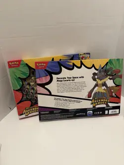 Pokemon TCG: Ascended Heroes Premium Poster Collection Mega Lucario Sealed 1 ct - Image 2