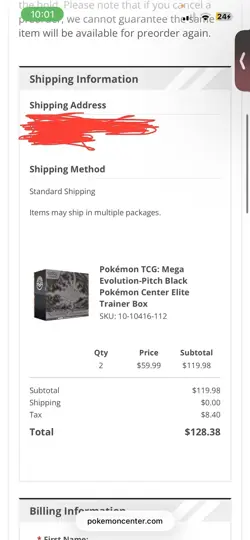 Pokemon Mega Evolution Pitch Black POKEMON CENTER Elite Trainer Box ETB PREORDER - Image 2
