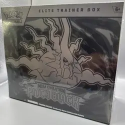 Pokemon Center Mega Evolution Pitch Black Elite Trainer Box PREORDER SEALED - Image 1