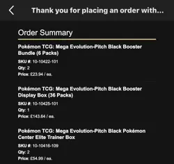PRESALE : Pokemon Center Mega Evolution—Pitch Black Elite Trainer Box - SEALED - Image 3