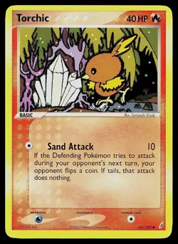 Pokemon Card Crystal Guardians Torchic 66/100 Common - Image 1