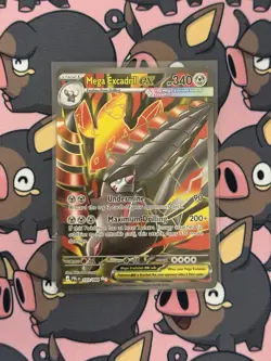 Pokemon Pitch Black Mega Excadrill ex 103/084 Full Art Ultra Rare Holo Card NM - Image 1