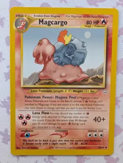 Magcargo 33/64 - Neo Revelation Vintage Pokemon TCG Card LP - Image 1