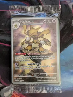 Alakazam MEP 009 Mega Evolution Black Star Promo Pokemon TCG Card Sealed - Image 1
