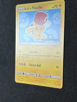 Ash's Pikachu SM113 SM Promos Pokemon Card 🔥 - Image 2