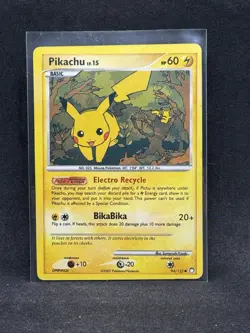 2007 Pokemon Pikachu TCG Mysterious Treasures Card 94/123 Regular Common - Image 1