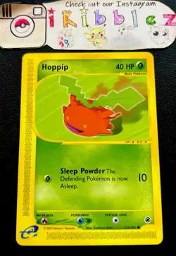 Hoppip 112/165 NM Non-Holo Vintage WoTC Pokemon Card. Free Tracked Shipping! - Image 1