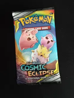 Pokemon Trading Card Game Sun & Moon Cosmic Eclipse Booster Pack - Image 1