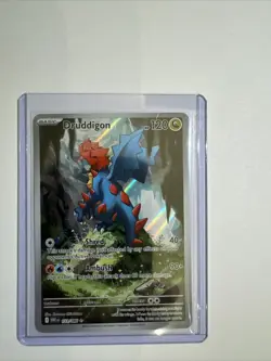 Pokemon White Flare Druddigon Full Art Foil Card Illustration Ultra Rare 151/86 - Image 1
