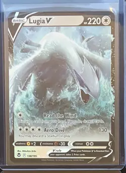 Lugia V 138 Silver Tempest Pokemon English Card NM - Image 1