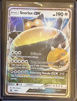 Snorlax GX SM05 Sun & Moon Black Star Promo Pokemon English Card NM - Image 1