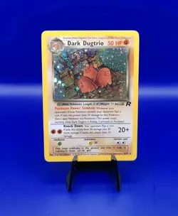 Dark Dugtrio 6/82 Team Rocket Set Holo Rare Pokemon Card Nintendo TCG WOTC NM - Image 1