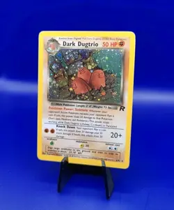 Dark Dugtrio 6/82 Team Rocket Set Holo Rare Pokemon Card Nintendo TCG WOTC NM - Image 3