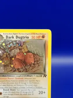 Dark Dugtrio 6/82 Team Rocket Set Holo Rare Pokemon Card Nintendo TCG WOTC NM - Image 5
