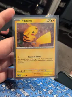 Pokemon Pikachu TCG Cosmos Holo Card #51 Temporal Forces Promo Double Swirl - Image 1