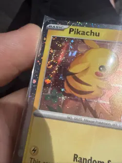 Pokemon Pikachu TCG Cosmos Holo Card #51 Temporal Forces Promo Double Swirl - Image 3