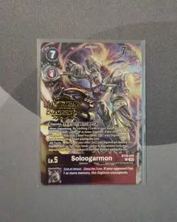 BT16 Soloogarmon Championship 2024 Tamers Pack Digimon Card Game - Image 1
