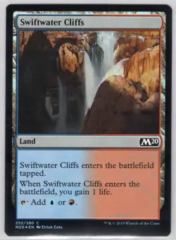 1x Swiftwater Cliffs *Foil* - Core Set 2020 - Near Mint - Image 1