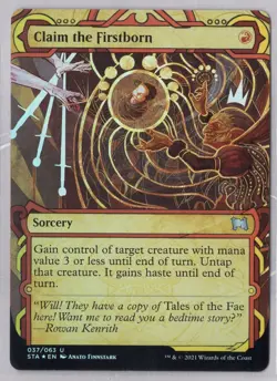 1x Claim the Firstborn *Foil* - Strixhaven: Mystical Archives - Near Mint - Image 1