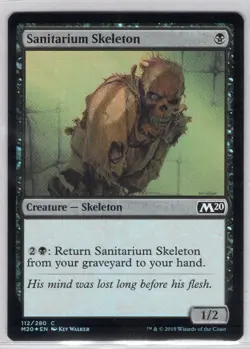 1x Sanitarium Skeleton *Foil* - Core Set 2020 - Near Mint - Image 1