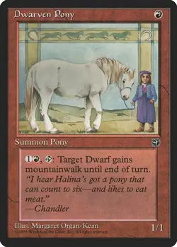 1 x Dwarven Pony - Homelands - LP - MTG - EOF - Image 1