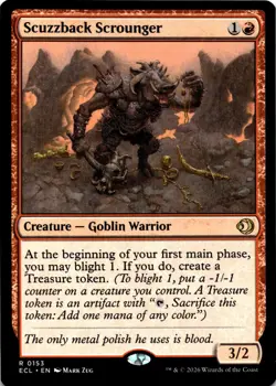 MTG Scuzzback Scrounger NON FOIL NM R 153 Lorwyn Eclipsed - Image 1
