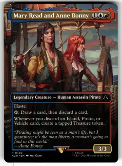 Mary Read and Anne Bonny Borderless 120 Assassin's Creed Magic: The Gathering NM - Image 1